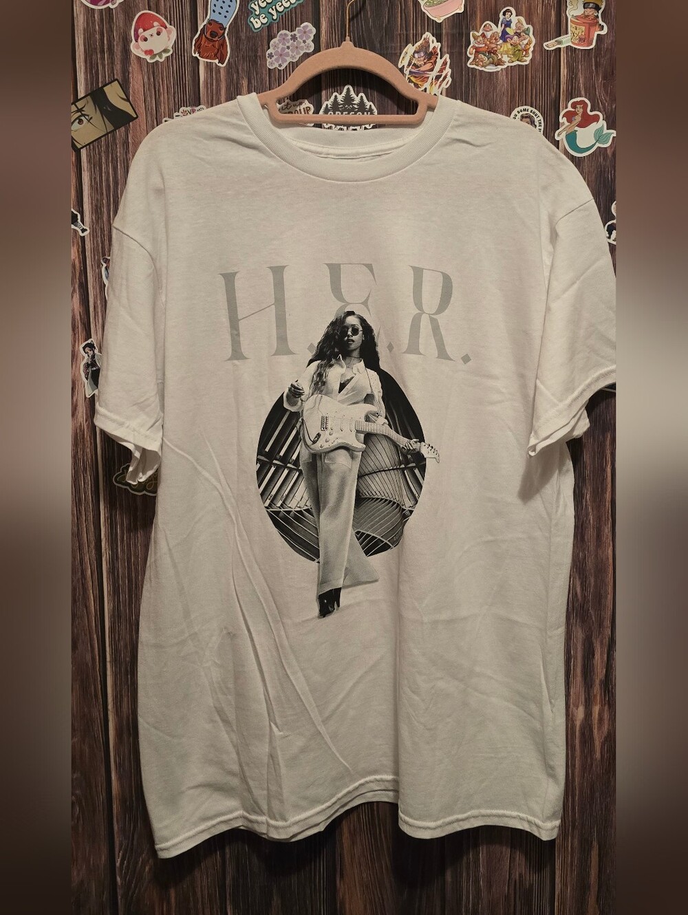 HER Graphic Tee - White with Black Print